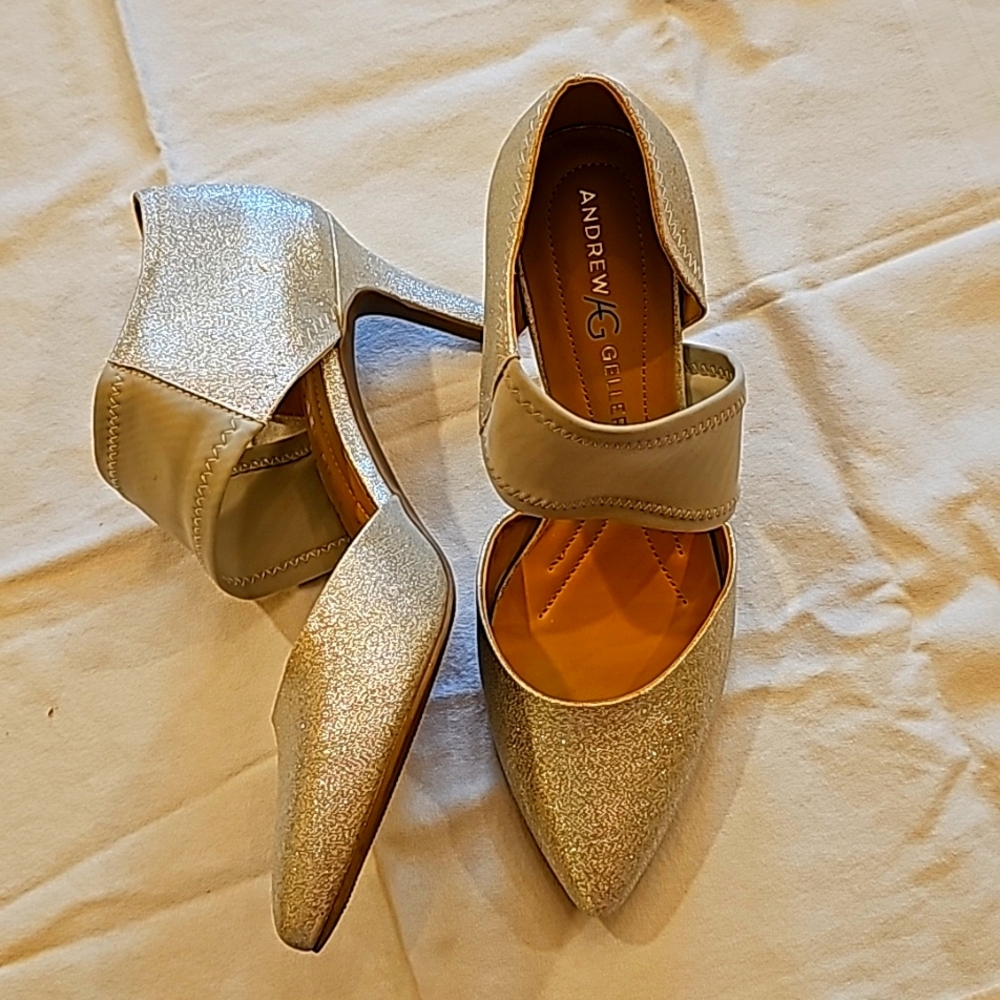 Andrew Geller Silver Shoes